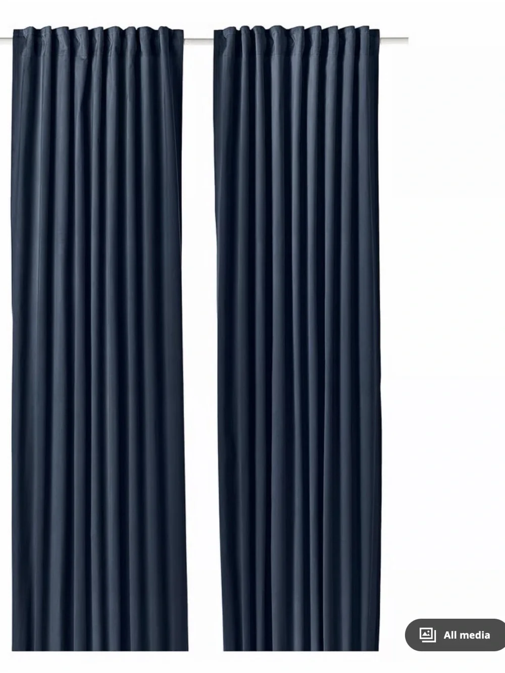 IKEA: 4x  SANELA Blue Curtains 55x84 - I have four!